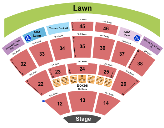 Blossom Music Center Josh Groban Seating Chart
